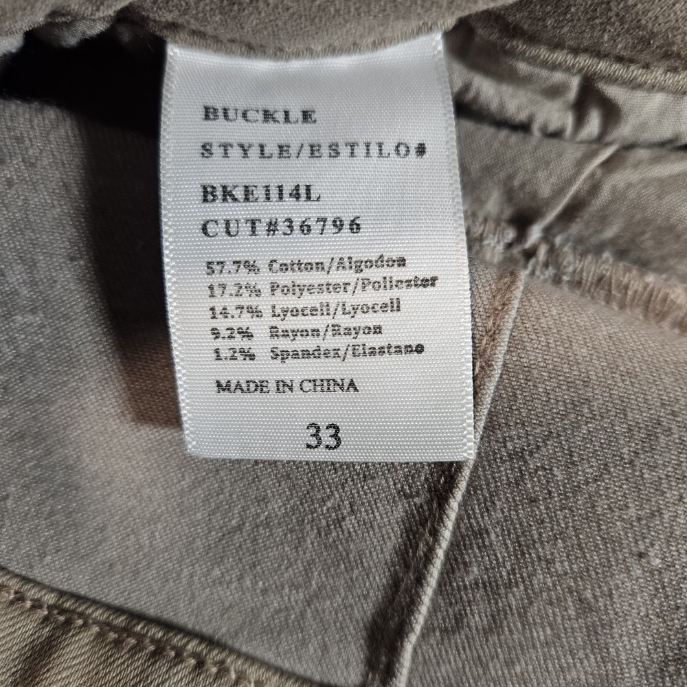 BKE Pants Women's Size 33 Peyton Flare Stretch Khaki - Picture 8 of 9